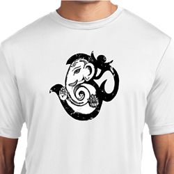 Mens Yoga Shirt Om Mashup Moisture Wicking Tee T-Shirt