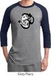Mens Yoga Shirt Om Mashup Raglan Tee T-Shirt