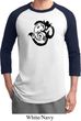Mens Yoga Shirt Om Mashup Raglan Tee T-Shirt