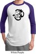 Mens Yoga Shirt Om Mashup Raglan Tee T-Shirt