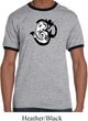 Mens Yoga Shirt Om Mashup Ringer Tee T-Shirt