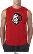 Mens Yoga Shirt Om Mashup Sleeveless Tee T-Shirt