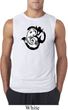 Mens Yoga Shirt Om Mashup Sleeveless Tee T-Shirt