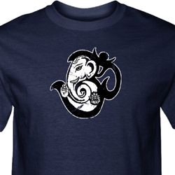 Mens Yoga Shirt Om Mashup Tall Tee T-Shirt