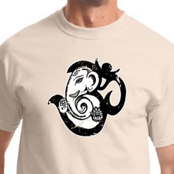 Mens Yoga Shirt Om Mashup Tee T-Shirt