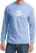 Mens Yoga Shirt OM Tie Dye Long Sleeve Tee T-Shirt