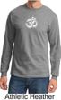 Mens Yoga Shirt OM Tie Dye Long Sleeve Tee T-Shirt