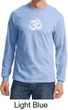 Mens Yoga Shirt OM Tie Dye Long Sleeve Tee T-Shirt