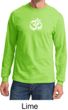 Mens Yoga Shirt OM Tie Dye Long Sleeve Tee T-Shirt