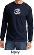 Mens Yoga Shirt OM Tie Dye Long Sleeve Tee T-Shirt