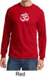 Mens Yoga Shirt OM Tie Dye Long Sleeve Tee T-Shirt