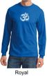 Mens Yoga Shirt OM Tie Dye Long Sleeve Tee T-Shirt