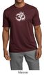 Mens Yoga Shirt OM Tie Dye Moisture Wicking Tee T-Shirt