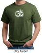 Mens Yoga Shirt OM Tie Dye Organic Tee T-Shirt
