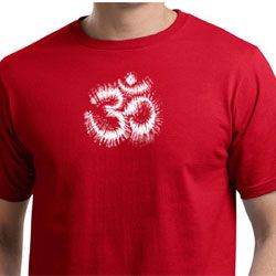 Mens Yoga Shirt OM Tie Dye Organic Tee T-Shirt