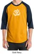 Mens Yoga Shirt OM Tie Dye Raglan Tee T-Shirt
