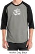 Mens Yoga Shirt OM Tie Dye Raglan Tee T-Shirt