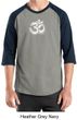 Mens Yoga Shirt OM Tie Dye Raglan Tee T-Shirt