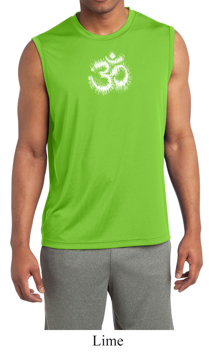 Men's Sleeveless Moisture-Wicking Red Tee – 100% Cationic Polyester, Breathable Workout Top For Yoga, Gym, Running - View #10