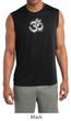 Mens Yoga Shirt OM Tie Dye Sleeveless Moisture Wicking Tee T-Shirt