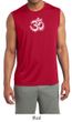 Mens Yoga Shirt OM Tie Dye Sleeveless Moisture Wicking Tee T-Shirt