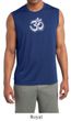 Mens Yoga Shirt OM Tie Dye Sleeveless Moisture Wicking Tee T-Shirt