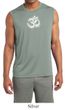 Mens Yoga Shirt OM Tie Dye Sleeveless Moisture Wicking Tee T-Shirt
