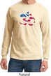 Mens Yoga Shirt Patriotic Om Long Sleeve Tee T-Shirt
