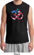 Mens Yoga Shirt Patriotic Om Muscle Tee T-Shirt