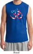 Mens Yoga Shirt Patriotic Om Muscle Tee T-Shirt