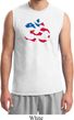 Mens Yoga Shirt Patriotic Om Muscle Tee T-Shirt