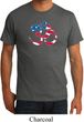 Mens Yoga Shirt Patriotic Om Organic Tee T-Shirt
