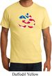Mens Yoga Shirt Patriotic Om Organic Tee T-Shirt