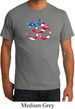 Mens Yoga Shirt Patriotic Om Organic Tee T-Shirt