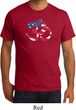 Mens Yoga Shirt Patriotic Om Organic Tee T-Shirt