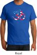Mens Yoga Shirt Patriotic Om Organic Tee T-Shirt