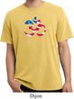 Mens Yoga Shirt Patriotic Om Pigment Dyed Tee T-Shirt