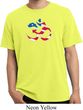 Mens Yoga Shirt Patriotic Om Pigment Dyed Tee T-Shirt