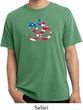 Mens Yoga Shirt Patriotic Om Pigment Dyed Tee T-Shirt
