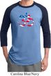 Mens Yoga Shirt Patriotic Om Raglan Tee T-Shirt