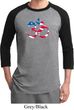 Mens Yoga Shirt Patriotic Om Raglan Tee T-Shirt