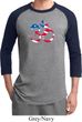 Mens Yoga Shirt Patriotic Om Raglan Tee T-Shirt