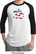 Mens Yoga Shirt Patriotic Om Raglan Tee T-Shirt