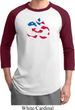 Mens Yoga Shirt Patriotic Om Raglan Tee T-Shirt