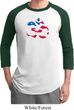 Mens Yoga Shirt Patriotic Om Raglan Tee T-Shirt