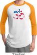 Mens Yoga Shirt Patriotic Om Raglan Tee T-Shirt