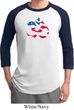Mens Yoga Shirt Patriotic Om Raglan Tee T-Shirt