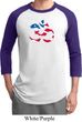 Mens Yoga Shirt Patriotic Om Raglan Tee T-Shirt