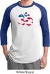 Mens Yoga Shirt Patriotic Om Raglan Tee T-Shirt