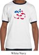 Mens Yoga Shirt Patriotic Om Ringer Tee T-Shirt